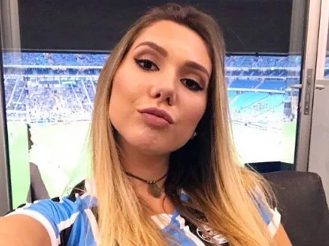 Carol Portaluppi não perdoa corneteiro e torcedores se divertem