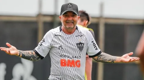 Sampaoli: técnico foi pauta na entrevista do dirigente (Foto: Bruno Cantini/Atlético-MG/Divulgação)