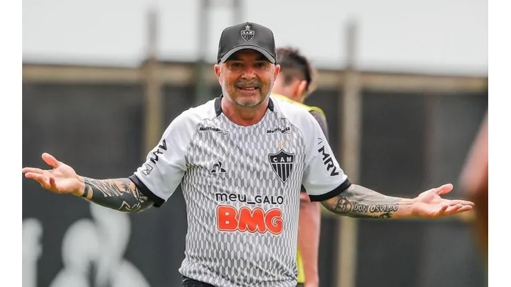 Sampaoli: técnico foi pauta na entrevista do dirigente (Foto: Bruno Cantini/Atlético-MG/Divulgação)