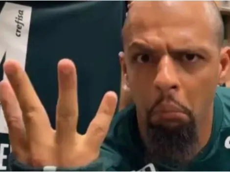 1, 2, 3, 4...Felipe Melo e demais jogadores do Palmeiras ironizam rival após goleada