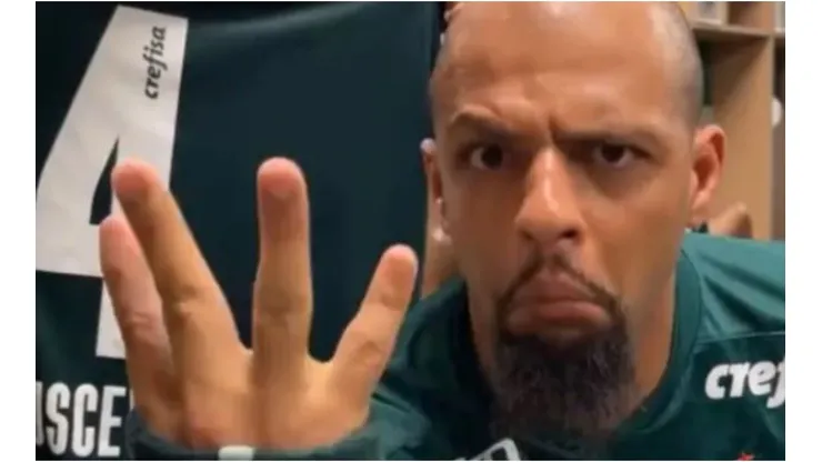 1, 2, 3, 4...Felipe Melo e demais jogadores do Palmeiras ironizam rival após goleada