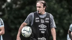 Cuca tem muita moral no Peixão — Foto: Ivan Storti/Santos FC