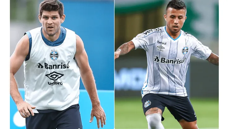 Montagem / Fotos: Lucas Uebel/Grêmio/Divulgação