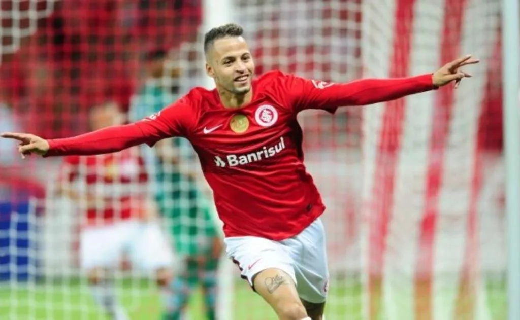 Nico López comemorando nos tempos de Inter. Foto: Ricardo Duarte/Inter