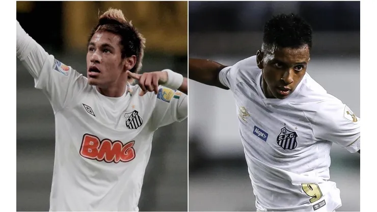 Neymar e Rodrygo mandaram mensagens para a torcida santista