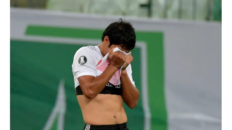 O River Plate ganhou o jogo contra o Palmeiras, mas não passou à final da Libertadores - Foto: Getty Images