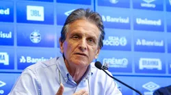 Paulo Luz gera climão com repórter. Foto: Lucas Uebel / Grêmio