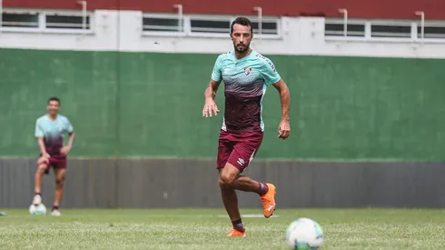 Nenê durante treinamento — FOTO: LUCAS MERÇON / FLUMINENSE F.C.