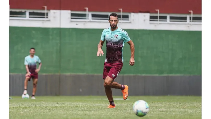 Nenê durante treinamento — FOTO: LUCAS MERÇON / FLUMINENSE F.C.
