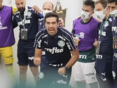 Aos berros, Abel arrepia elenco do Palmeiras em bastidores contra o River: "Coração quente, caral**"
