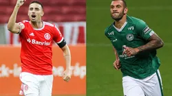Thiago Galhardo (Inter) Fernandão (Goiás) serão as principais armas de ataque das equipes (Foto: Getty Images)