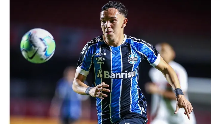 Pepê vem sendo o destaque do Tricolor - Foto: Lucas Uebel/Grêmio.
