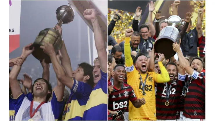 Boca é o argentino que mais venceu brasileiro e o Flamengo é o último brasileiro campeão.