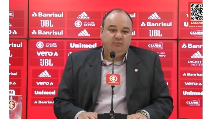 Dirigente é apresentado. DIVULGAÇÃO INTER