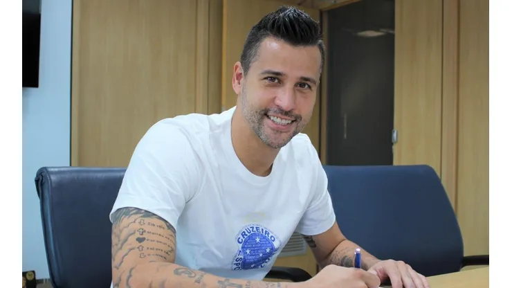 Fábio renovou com a Raposa. Foto: Daniel Hott/Cruzeiro