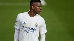 Vinicius Júnior tem moral no Santiago Bernabéu — Foto: Getty Images