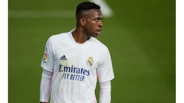Vinicius Júnior tem moral no Santiago Bernabéu — Foto: Getty Images