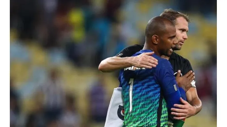 Jefferson e Carli nos tempos do Glorioso — Foto: Getty Images