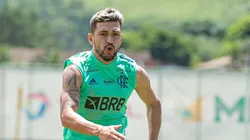 Arrascaeta durante treinamento — Foto: Alexandre Vidal / Flamengo