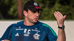 Ceni durante treinamento no Fla — Foto: Paula Reis / Flamengo