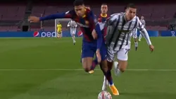 Cristiano Ronaldo abriu o placar para a Juventus contra o Barcelona, após pênalti polêmico