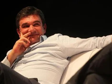 Andréz Sanchez cutuca Mauro Cezar após eliminação do Flamengo na Libertadores