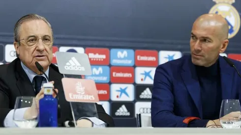 Florentino Pérez e Zidane: futuro do técnico está traçado (Foto: Getty Images)