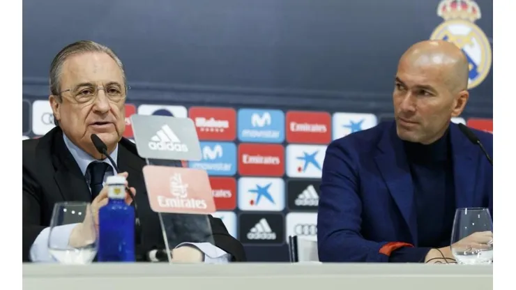 Florentino Pérez e Zidane: futuro do técnico está traçado (Foto: Getty Images)