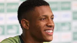 Danilo exaltou Abel. Cesar Greco/Palmeiras