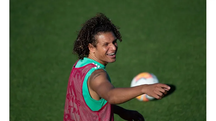 Arão em ação pelo Mengão — Foto: Alexandre Vidal / Flamengo