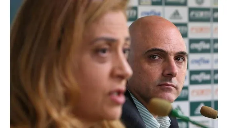 Confraternização de Leila não caiu bem para a oposição - Foto: Cesar Greco/Palmeiras.