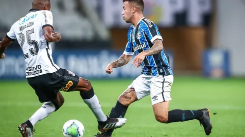 Lance causou a expulsão do zagueiro - Foto: Lucas Uebel/Grêmio.