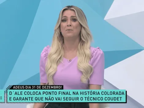 "Não estou pronta para me despedir"; Renata lamenta saída de D'Ale e compara argentino a Fernandão