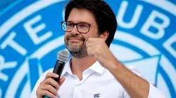 Bellintani renovou com o atacante. Felipe Oliveira/EC Bahia/Divulgação