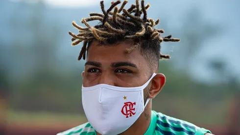 Gabigol é a estrela maior no ataque do Mengão — Foto: Alexandre Vidal / CRF