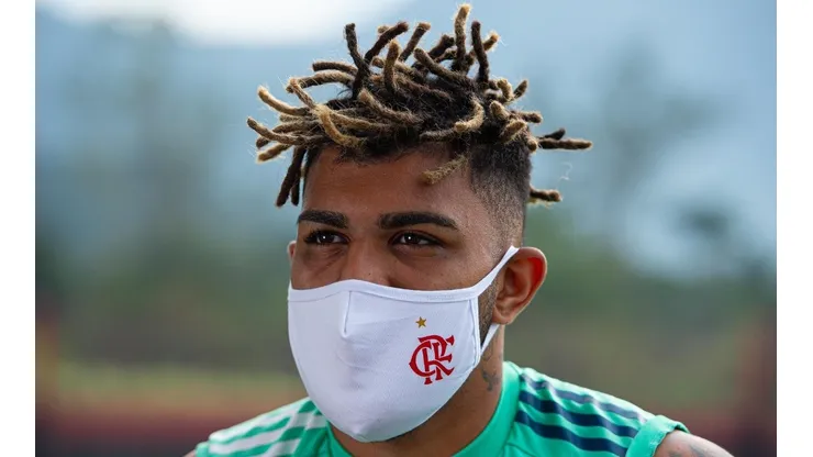 Gabigol é a estrela maior no ataque do Mengão — Foto: Alexandre Vidal / CRF