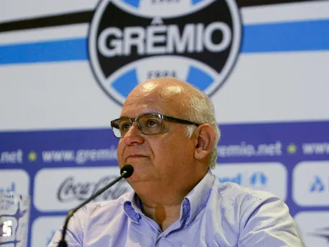 Romildo Bolzan, presidente do Grêmio, faz provocação ao São Paulo