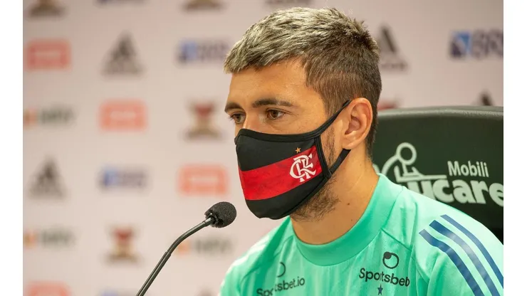 Arrascaeta é um dos craques no elenco do Mengão — Foto: Alexandre Vidal / Flamengo