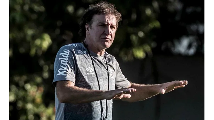 Cuca quando estava no CT do Peixe — Foto: Ivan Stoti/Santos FC