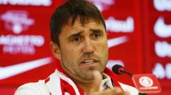 Em coletiva, Coudet fala pela primeira vez do interesse do Celta-ESP