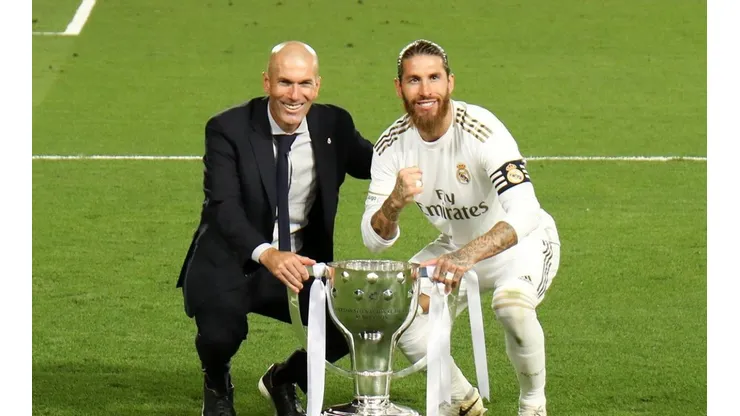 Ramos e Zidane — Foto: Getty Images