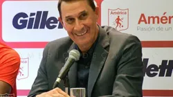 Alexandre Guimarães é um dos desejos do Botafogo. Twitter/América de Cali