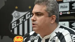 Rollo durante entrevista coletiva — Foto: Ivan Storti/Santos FC