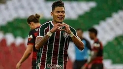 Bem quisto pela torcida, o atacante não esqueceu e exaltou o Flu. Foto: Divulgação/Fluminense
