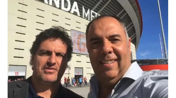 Braz e Spindel são os homens fortes do futebol — Foto: Reprodução/Instagram Marcos Braz
