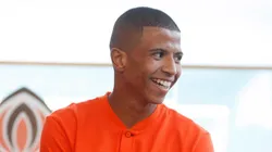 Marquinhos Cipriano anima o presidente Maurício Galiotte. Foto: Getty Images