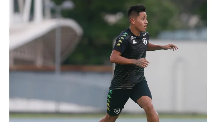 Lecaros, atuando com pouca frequência, também foi lembrado pelo dirigente. Foto: Vitor Silva/Botafogo