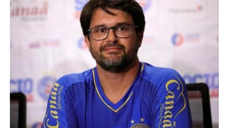 Bellintani confirmou a saída do atacante. Foto: Divulgação/Bahia