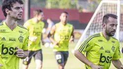 Dupla foi convocada por Tite - Foto: Alexandre Vidal/Flamengo.