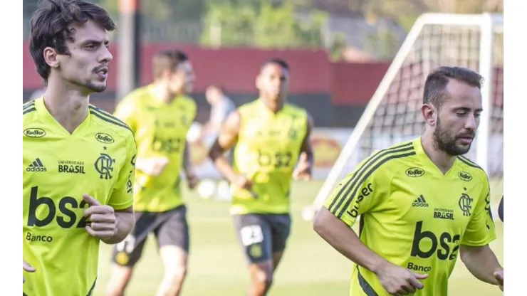 Dupla foi convocada por Tite - Foto: Alexandre Vidal/Flamengo.